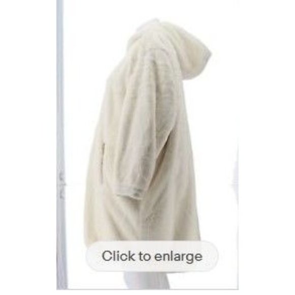 Antthony Reversible Hooded Coat 726-649 Ivory Medium - Picture 2 of 3